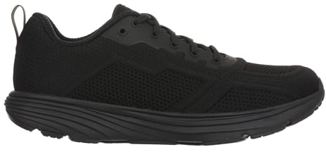 MBT Wave III Lace UP Zapatillas de Deporte para Hombre. Deportivas Casual Anatómicas y Cómodas. Calzado Fisiológico Confort y Estabilidad con Suela balancín. Sneakers Correr y Caminar. Color Negro