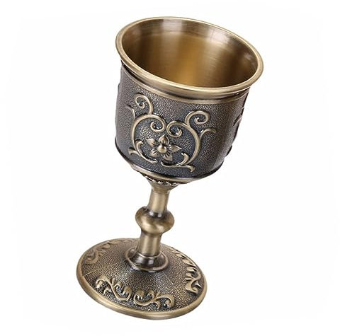 MAGICLULU Copa De Metal Vintage Para Cáliz Retro Chic Mini Taza De Bar Creativa Para Fiestas y Reuniones Familiares