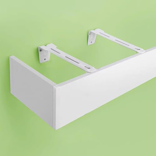 Generisch Extra Langer Fenster-Gesims-Volantbezug für EIN-/zweiläufige Gardinenstangen – 91 cm Langer Vorhang-Querbehang, Kastenrahmen