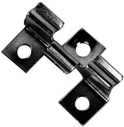 Inscrip Lot de 100 clips de fixation en acier inoxydable WPC pour lames de terrasse (noir, 9,3 mm)