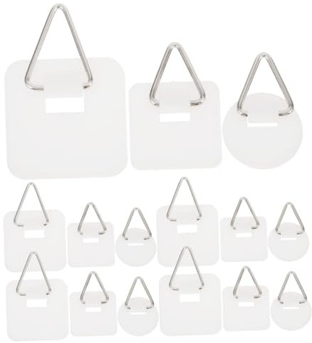 BAZEITFLOW Crochet Suspendre Mural sans Perçage en Plastique et Fer Blanc, Design sans Clou, Installation Facile, pour Portes et Salles de Bains, Lot de 45 Set de Set de Pièces