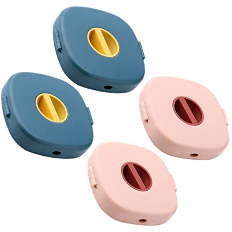 Tofficu 4piezas Caja Organizadora De Cables Retráctil Compacta Con Clips Ajustables y Soporte Móvil Portátil Para Carga y Gestión De Cables Usb