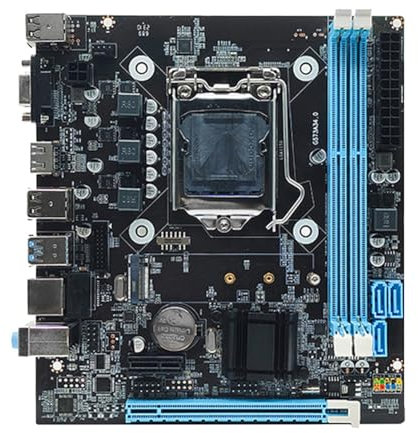 Booso Placa Base de Computadora H81 DDR3 16G LGA1150 Placa Principal de PC VGA+Compatible con +Soporte de Puerto RJ45 3.0 2.0 I3 I5 I7