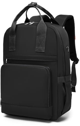 KONO Rucksack Damen, 15,6 Zoll Laptop Schulrucksack Mädchen mit Laptopfach | Leichter Schultasche Wasserabweisend, Reiserucksack Arbeitstasche Lehrertasche, Backpack Women Elegant für Uni Büro Freizeit