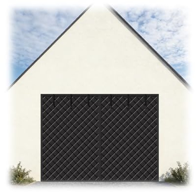 Winter Magnetic Weatherproof Curtain, Cotton Garage Door Insulation Kit for Carports Workshop, Thermal Insulated GarageDoor Screen Cover