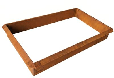 Schneckenzaun Cortenstahl 24er Set - 4x Ecke 90° + 20x Seitenteil 1m | Schneckenabwehr ohne Gift, Schneckenschutz Metall für Hochbeet & Garten, Schneckenschutz, Schneckensperre, rostoptik