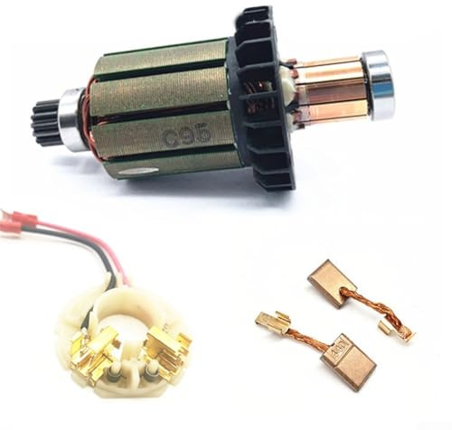 Soporte de cepillo CB 440 cepillos de carbono para herramientas eléctricas DDF458Z DF458D DHP458 BHP458, juego de 4 piezas con accesorios de repuesto de 13 x 10 x 3 mm compatibles con Ma