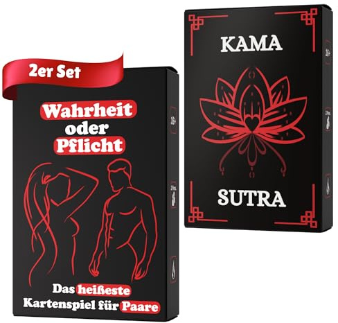 Warheit oder Pflicht und Kamasutra Kartenspiel für Paare