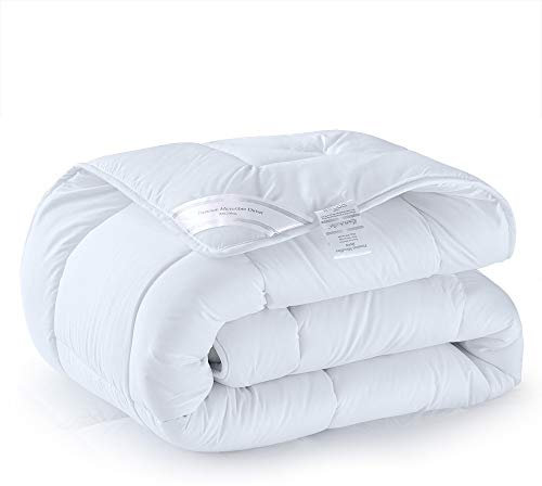 Threads For Bed Fluffy 13.5tog Double Size Microfiber Duvet, Lightweight Anti-Allergy Quilt Comforter with Down-Alternative Filling & Soft Microfiber Cover, Baffle Box Stitched, Filling Weight: 1760g