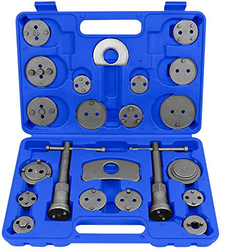 OcioDual Kit di Riparazione del Freno Universale 22 Pezzi Custodia Plastica Blu Riposizionamento Per Cambiare Pastiglie Freno