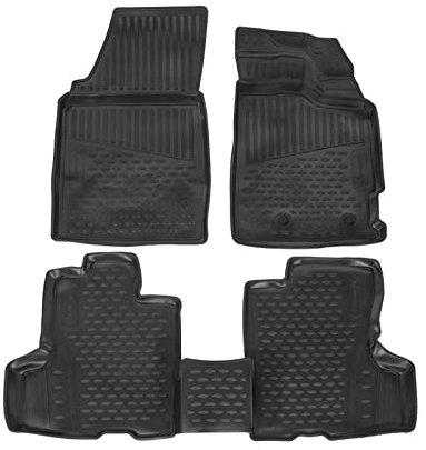 J&J AUTOMOTIVE | Tailored Rubber Set Tailored Heavy Duty Mats Tray for Duster mk2 2017-2024