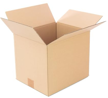 Pack 25 Cajas Cartón Reforzado con medidas 30x25x25 cm y Canal Simple - Fabricadas en España con Cartón Reciclado Resistentes para Envíos, Almacenaje y Mudanzas