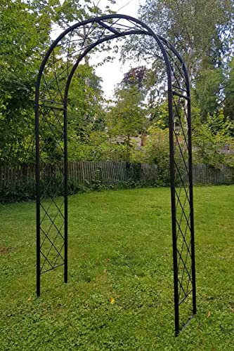 Rosenbogen Metall Lissabon klein/Breite: 100cm, Schwarz