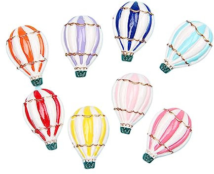Toyvian 20stücke Kühlschrankaufkleber in Heißluftballon-Form Handy-Shell-Aufkleber DIY-Aufkleber-Ornamente Gemischte Farbe Zum Dekorieren Von Kühlschrank Tür Und Anderen Oberflächen