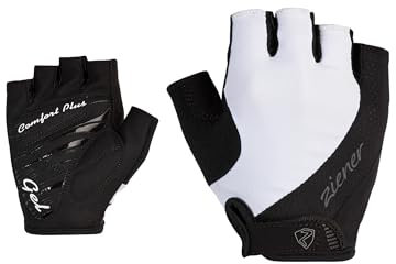 Ziener Damen CARIEN Fahrrad/Mountainbike/Radsport-Handschuhe | Kurzfinger - atmungsaktiv,dämpfend, White, 8