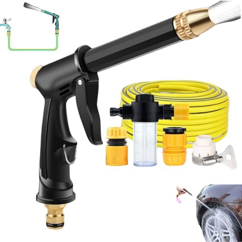 enseak waterblitz,High Pressure Water Gun,Garden Hose Nozzle,Pistola De Manguera De Jardín con Boquilla, Pistola De Agua De Jardin, Pistola De Pulverización De Manguera De Jardín para Lavado De Autos