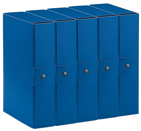 Esselte C28 EUROBOX 25 x 35 cm, rygg 8 cm, blå, 5-pack, 390328050
