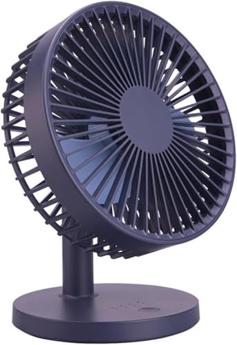 MHSHYS Oscillating Desk Fan, 7-Inch Portable Desktop Fan,Adjustable Tilt Angle,Mini USB Rechargeable Quiet Compact Fans,Suitable for Personal, Travel, Camping, Indoor and Outdoor