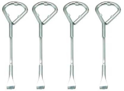 Metal Paint Can Opener Bottle Opener Steel Paint Can Opening Tool Multifunctional Painter Tool Can Opener 4 Pack (4)