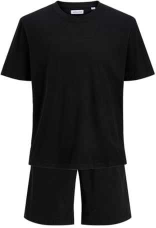 JACK & JONES Herr Jacsolid lounge set Ss te och shorts W, svart, M