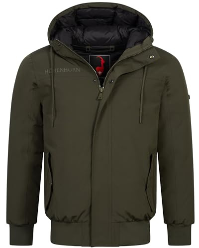 HÖHENHORN Alpwall, chaqueta de invierno para hombre, con forro, impermeable, transpirable, Verde, S