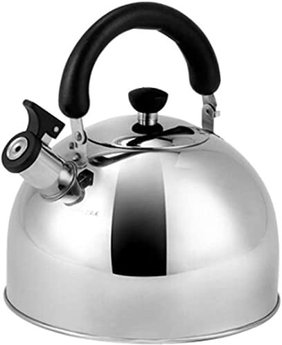 MYVVKIA Whistling Tea Kettle Teapot Stainless Steel Kettle Whistle Teapot Polished with Heat Resistant Handle