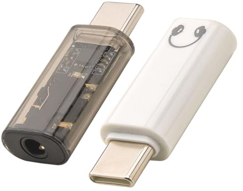 Leehitech 2 Stück USB C zu 3.5mm Kopfhörer Adapter, Mini Klinke auf USB-C-Stecker Audio-Adapter für Sumsung Galaxy S24 S23 S22 S21, iPhone 15/16, Mate20 Pro, Pixel 7/6, Pad Mini