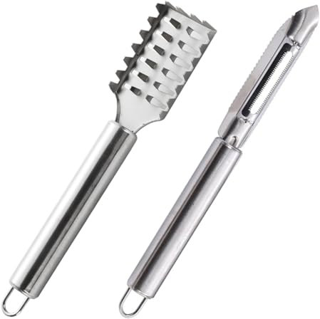 1 Eliminador De Escamas De Pescado Y Pelador De 1 Pieza, Utensilios De Cocina Para El Hogar, Multiherramienta, Herramienta Peladora De Acero Inoxidable