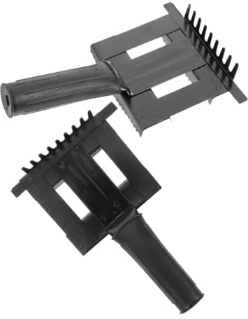 Toyvian 2stücke Pferd Haarkamm Aus Gummi Und Metall Ergonomischer Griff Einfache Handhabung Entfernung Von Schlamm Und Losem Pferdehaar Geeignet Für Große Nutztiere
