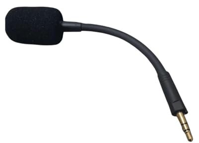 HOOLRZI Sostituzione del microfono del gioco per l'asta del microfono della cuffia da gioco 3.5mm con schiuma