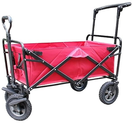 Tragbarer, zusammenklappbarer Gartenwagen für Festivals, Camping und Shopping. Zusammenklappbarer Wagen für Garten- und Outdoor-Aktivitäten