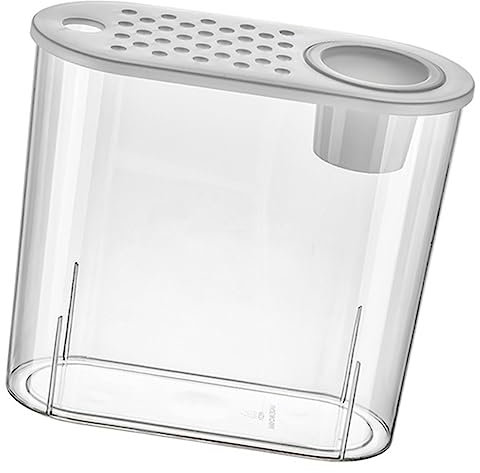 Toyvian Transparenter Kleiner Plastik Aquarium für Goldfische und Reptilien für Schreibtisch Büro Einfach zu Reinigen und Wartungsfreundlich Vielseitig Einsetzbar mit Design und Deckel