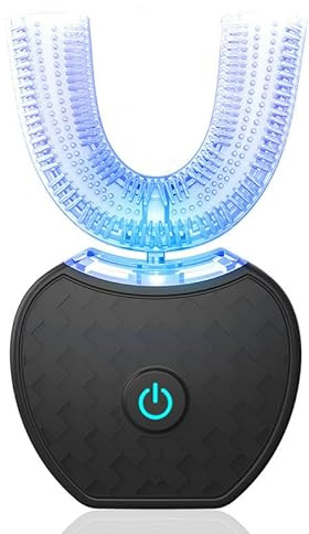 luxxiv HappySmile | Schnelle und einfache Zahnbürste in unter 30 Sekunden! Automatische 360° Zahnbürste mit Timer, Ultraschall-Zahnaufhellungsbürste für Erwachsene