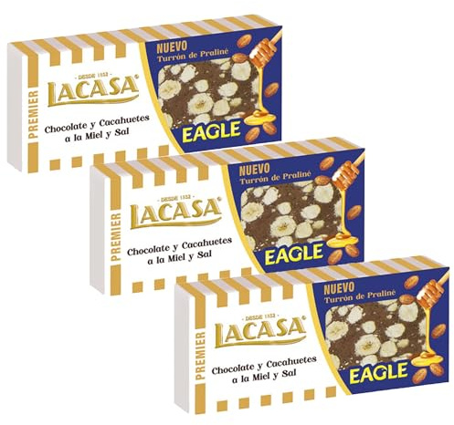 Lacasa 3x Turrón Cacahuete Eagle 225g