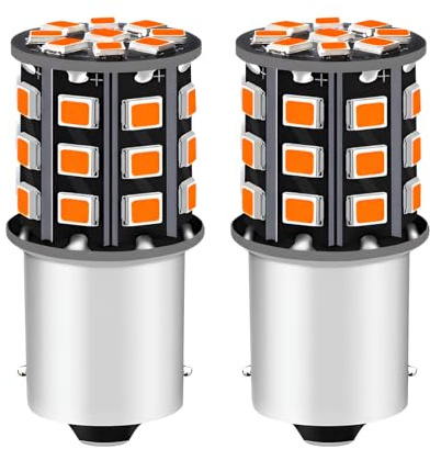 JagFond 1156 BA15S P21W Red LED Bulbs, Super Bright Red 12V-24V 2835 33SMD Brake Light Bulbs, P21W Led Bulb Car Replacement Lights for Stop Tail Brake Position Backup Reverse Parking Light (2PCS)