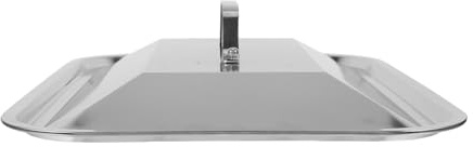 Toyvian Deckel Silber für Edelstahl Backblech Griff Rechteckig mit Einfache Reinigung Spritzschutz für Fischblech und Grillabende