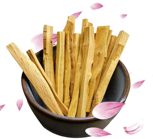 Sandelholzstäbchen - Aromatisches Räucherholz, handgefertigtes Wildsandelholz mit reicher Harzessenz | Beruhigender Weihrauch für Meditation, spirituelle Reinigung, Zuhause, Tempel und Entspannungsräu