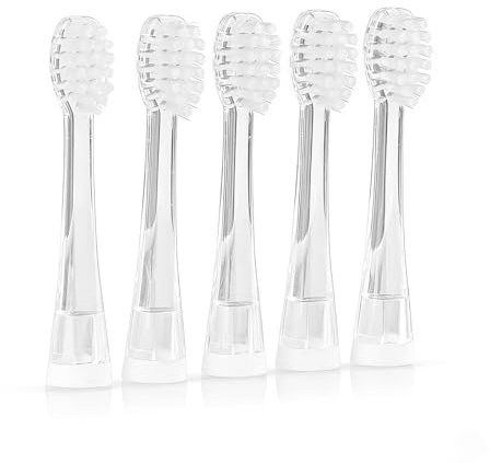 Têtes de Rechange pour Enfants Seago EK7/SG-513/SG-977/SG-204B/DT-BB1/DT-K6/DT-977, Lot de 5 Têtes, Compatibles avec Brosse à Dents Électrique Seago, pour Enfants de 18 à 36 Mois
