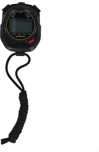 Gdfnmogo Digitale Stoppuhr mit Hintergrundbeleuchtung, 100-Runden-Speicher & Metronom, wasserdichtes Design für Laufen, Schwimmen, Fußballtraining und Fitnessstudio