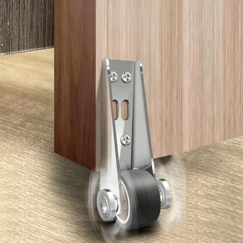 Heavy Duty Support Wheels, Low Profile Door Roller, Quiet Door Casters | Warp- Design, Whisper-quiet Movement, For Home Commercial Workbench Barn Garage Furniture