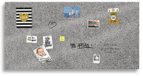 cuadros-lifestyle Markerboard/Magnettafel/Whiteboard aus Acrylglas | Verschiedene Größen | Steinoptik | inkl. Boardmarker und 10 Supermagneten, Größe:200x100 cm