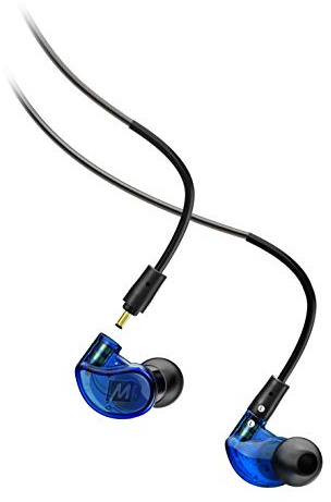 MEE audio - M6 PRO 2nd Generation Universal-Fit Noise-Isolating Musicians' in-Ear Monitors with Detachable Cables - Blue