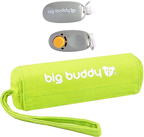 big buddy Canvas Futterdummy, Futterbeutel für Hunde, Apportierdummy zur Hundeerziehung (Trainings-Set, Grün)