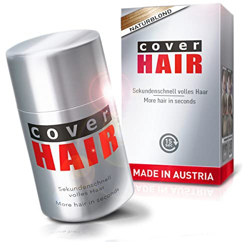 COVER HAIR - Premium Streuhaar 14g | Schütthaar zur Haarverdichtung und Ansatzkaschierung | Authentischer Look für Männer und Frauen | 100% Natürliches Naturblond 14g