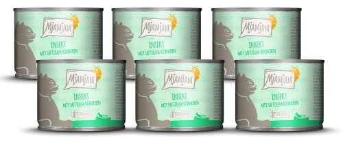 MjAMjAM - Premium Nassfutter für Katzen - Quetschie - Insekt mit saftigem Hühnchen, 6er Pack (6 x 200 g), getreidefrei mit Insektenprotein