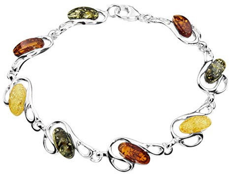 Armband - Ortrun - Silber 925/000 - Bernstein