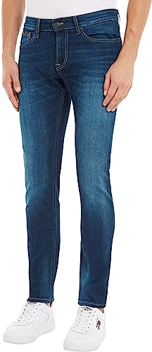 Tommy Jeans Jean Homme Scanton Slim Stretch, Bleu (Aspen Dark Blue Stretch), 27W / 32L