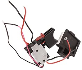 Interruptor de Gatillo para Taladro 7.2V-24V CC con Cableado Lateral, Accesorio Compatible para Taladros Eléctricos de Construcción, Botón de Conmutación para Herramientas Eléctricas