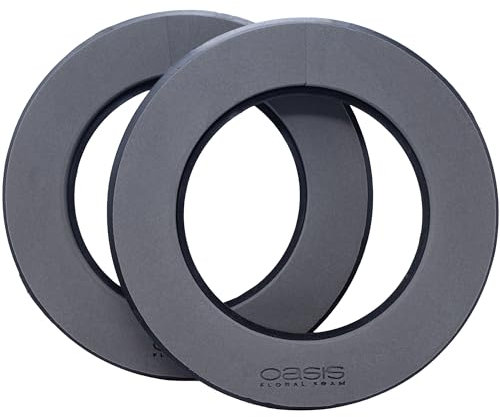 Flowerbox Oasis Steckschaum Black Naylor Base Ring Ø30cm Steckmasse Steckschwamm - 2 Stück