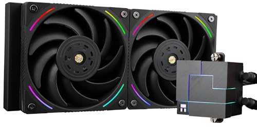 Thermalright Core Matrix 240 Black CPU Wasserkühler mit 2 PWM-Lüftern, Wasserpumpendrehzahl ist 2150 U/MIN, S-FDB-Lager, für AMD AM4 / AM5, Intel LGA1150 / 1151/1200 / 1700/2011 (Schwarz)